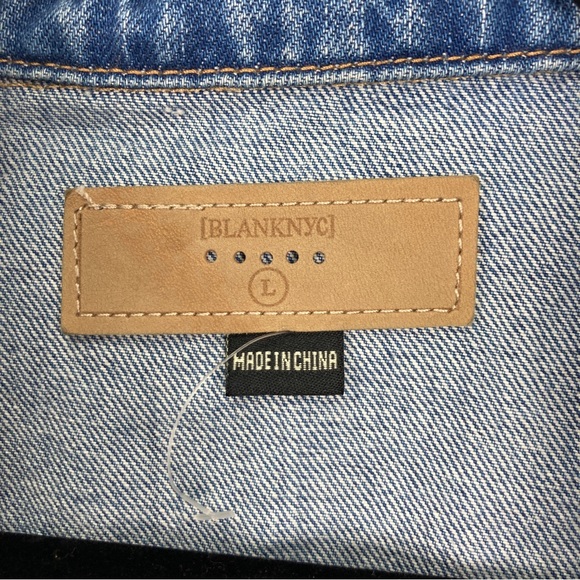 Blank NYC Crop Puff Sleeve Denim Jacket - Picture 6 of 12